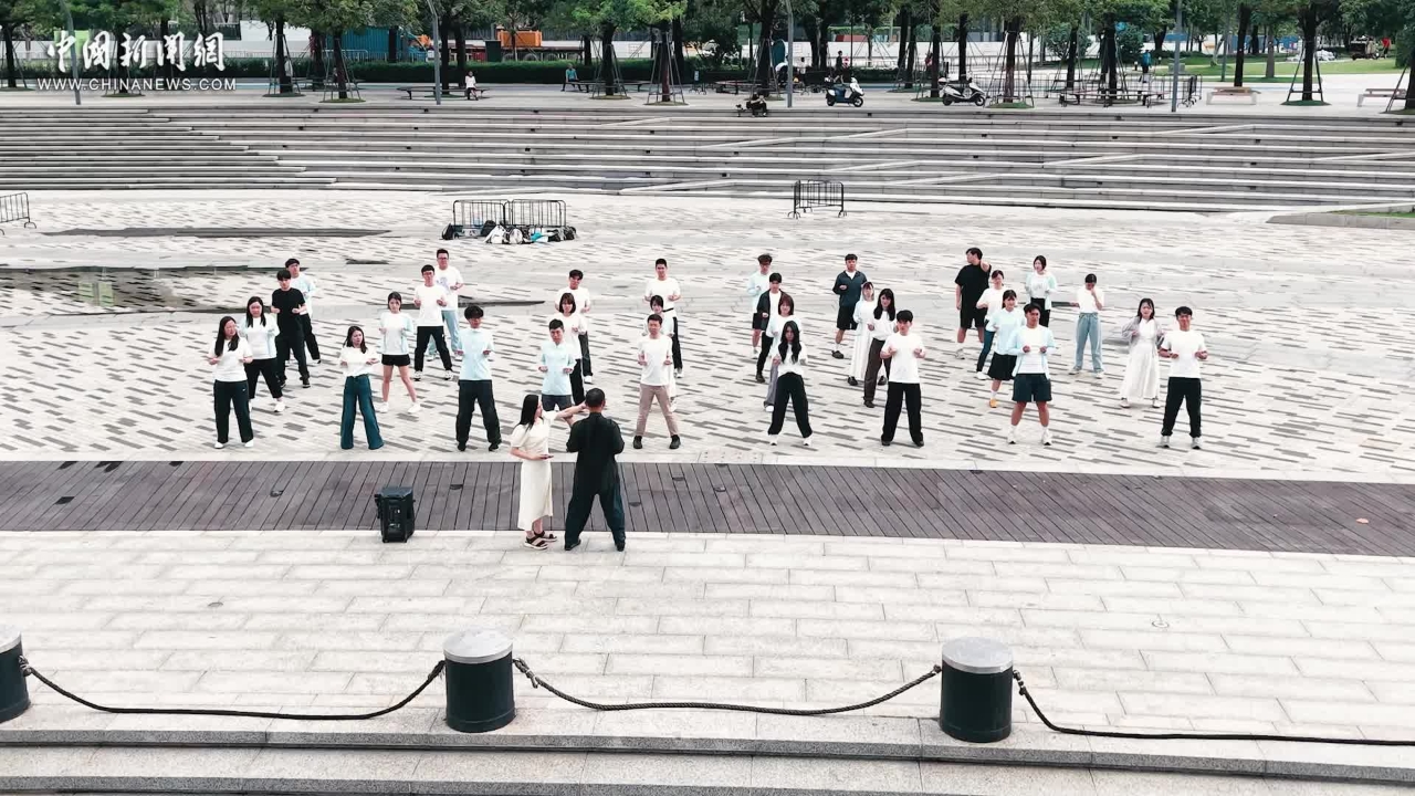 一招一式中学习咏春拳 港澳台大学生感受中华武术魅力